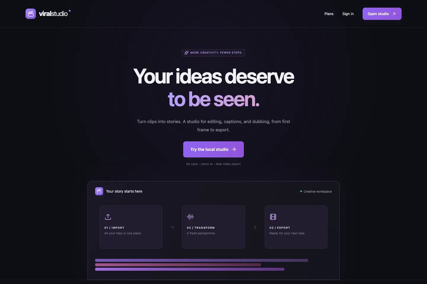 Viral Studio introduction
